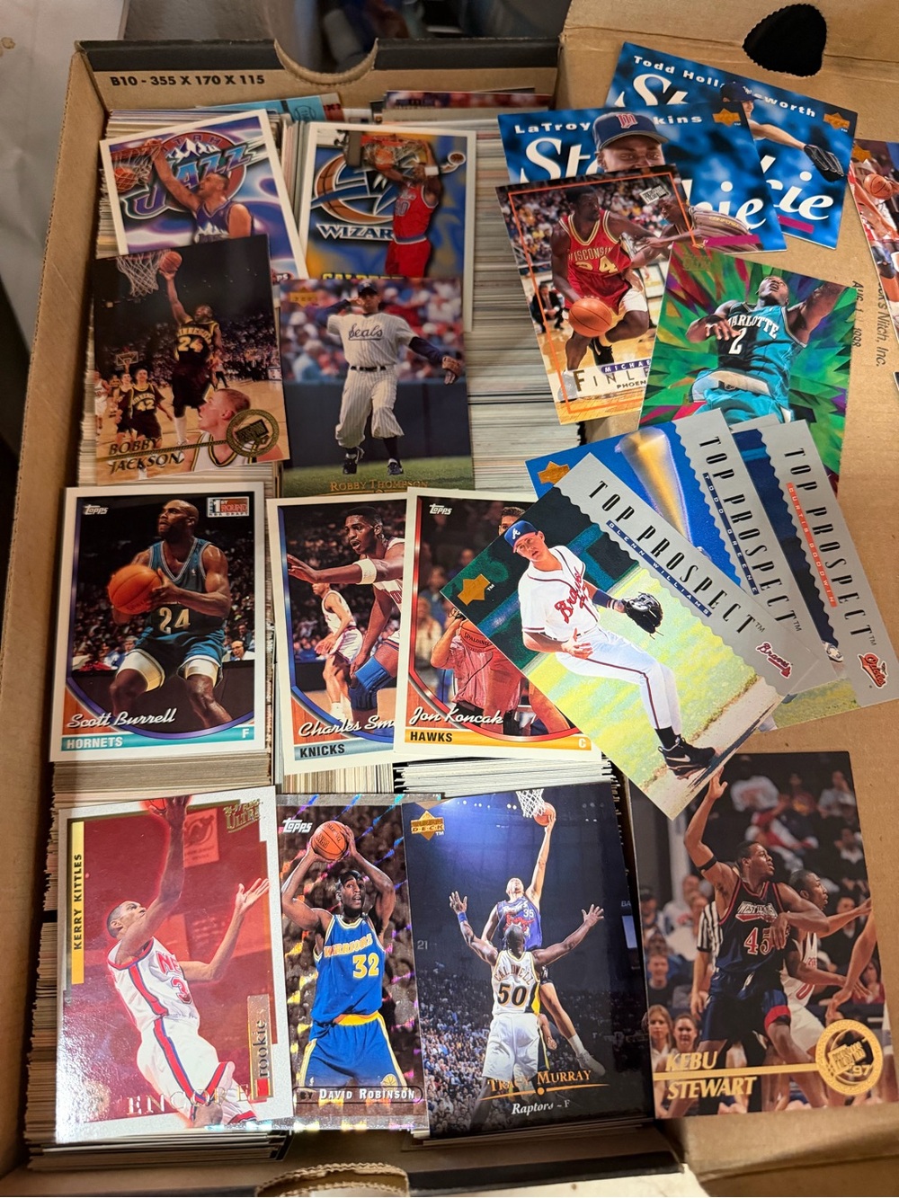 Large Mixed Sports Trading Card Lot - Multi-Color
